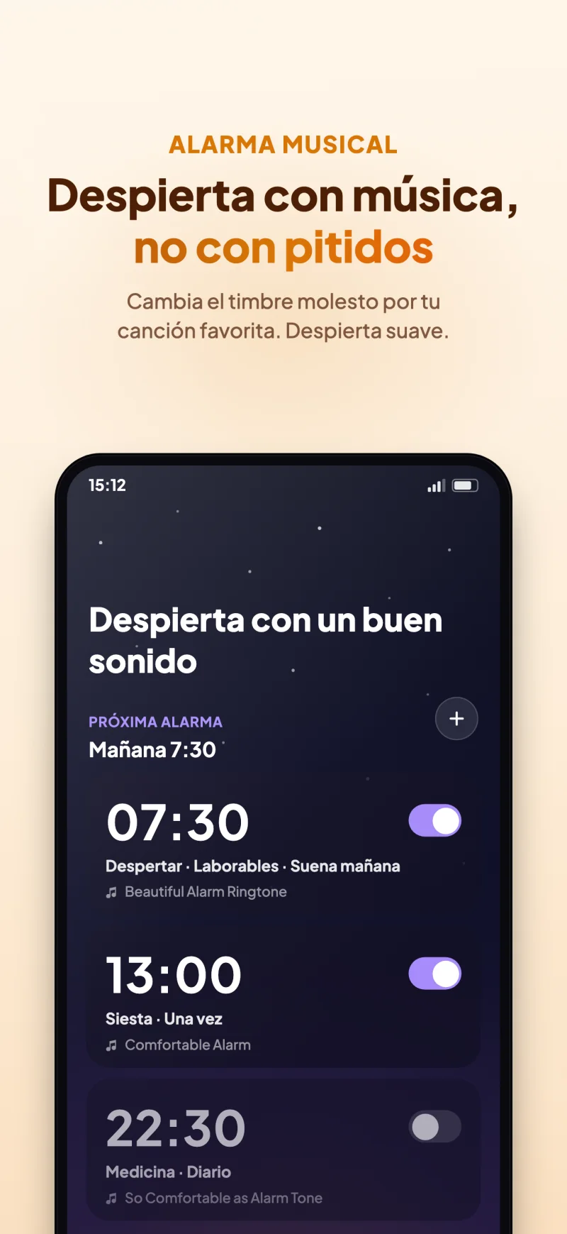 Sleep Island app soothing morning music alarm preview