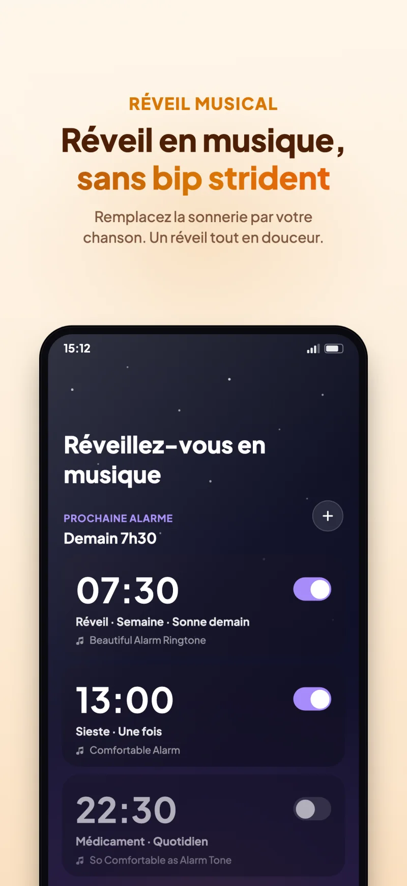 Sleep Island app soothing morning music alarm preview