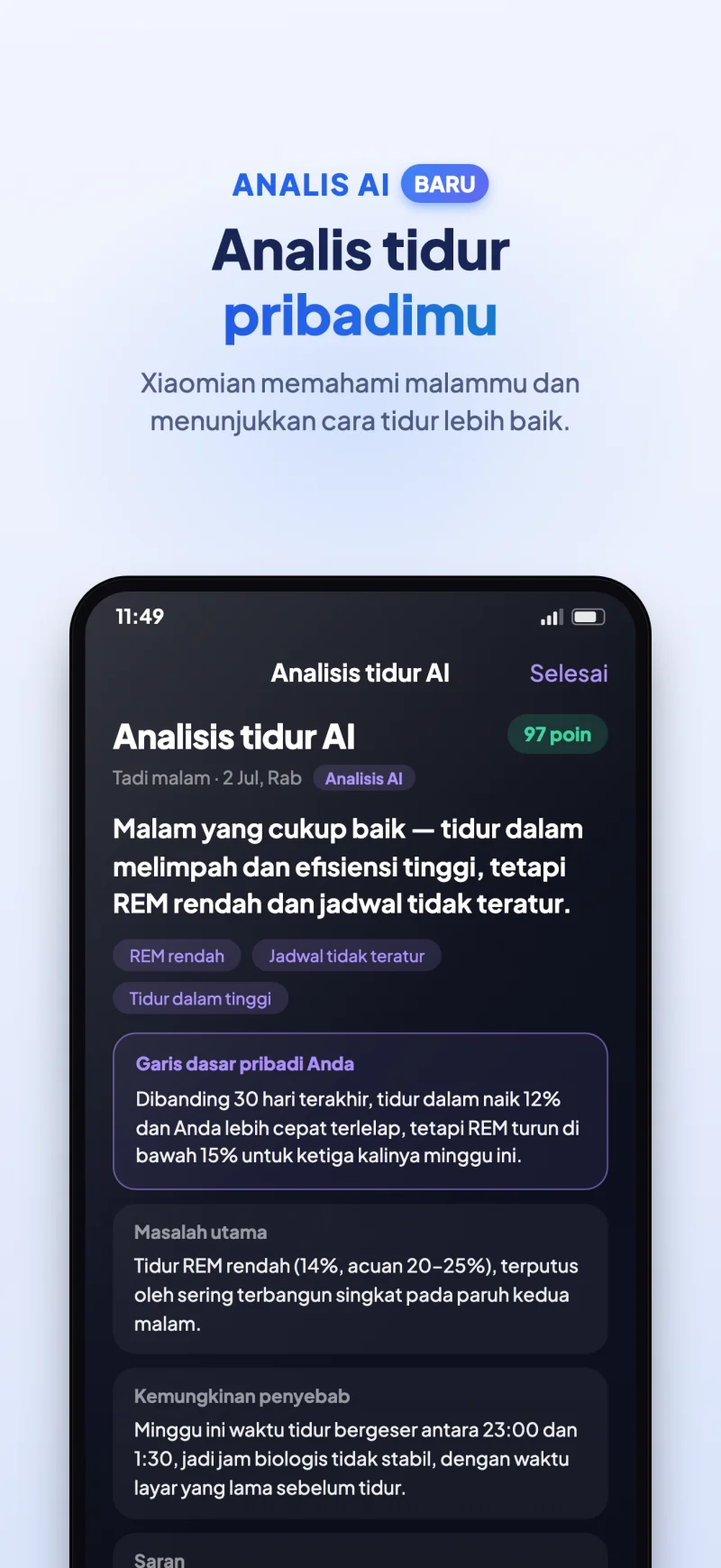 Sleep Island app AI sleep coach and insights preview