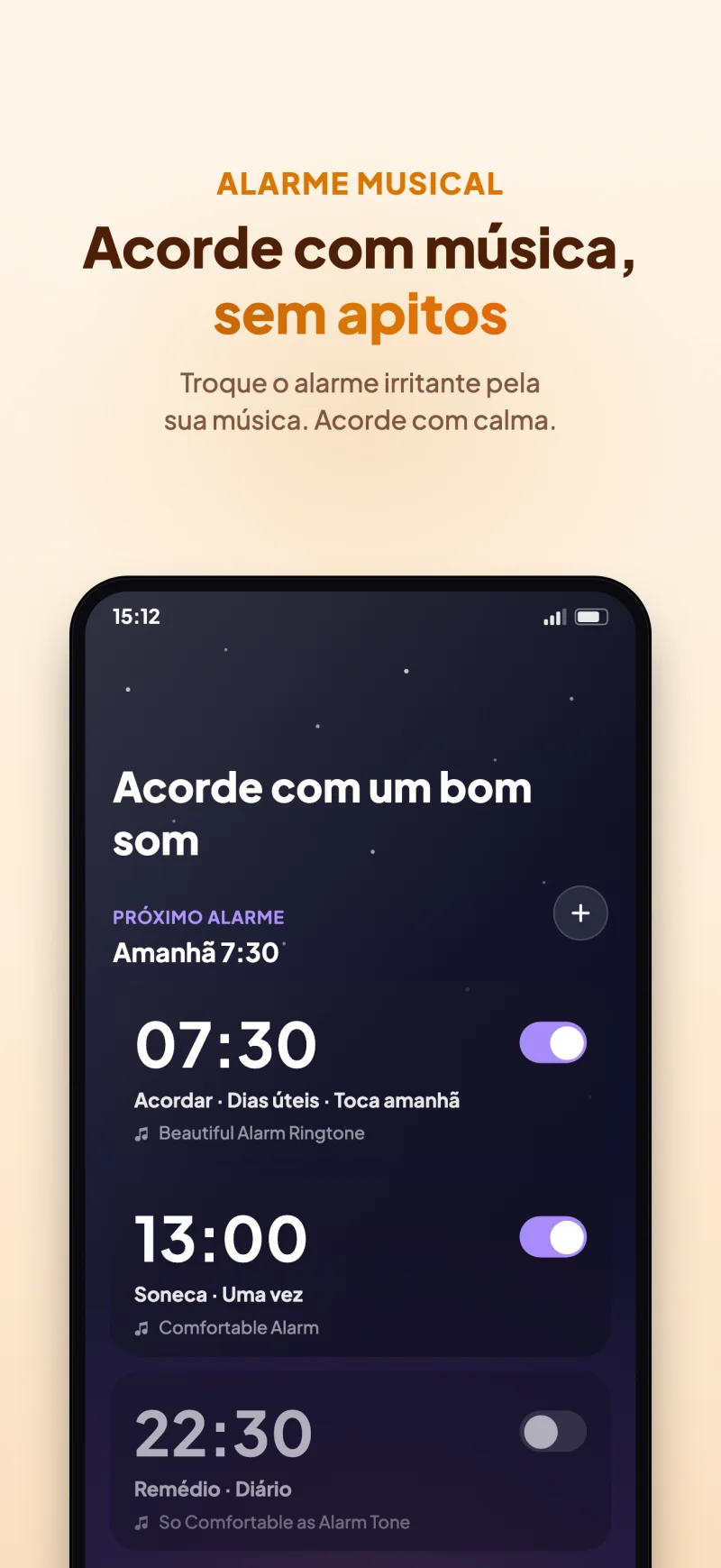 Sleep Island app soothing morning music alarm preview